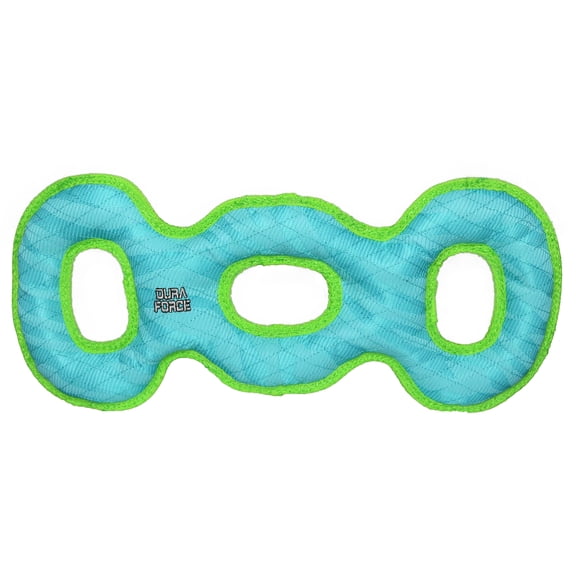 DuraForce 3 Way Tug O War Durable Woven Fiber Squeaky Dog Toy