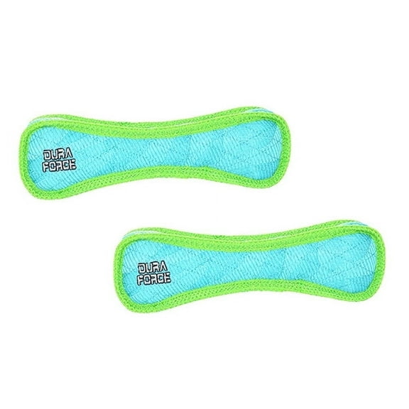 DuraForce Bone Tiger Blue, 2-Pack Durable Dog Toys