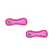 Tuffy  - DuraForce  2 Pack Large Bone Ultra Durable Plush Dog Toys with Multiple Layers & Seams