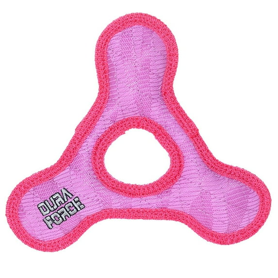 DuraForce Junior Triangle Ring Durable Woven Fiber Squeaky Dog Toy