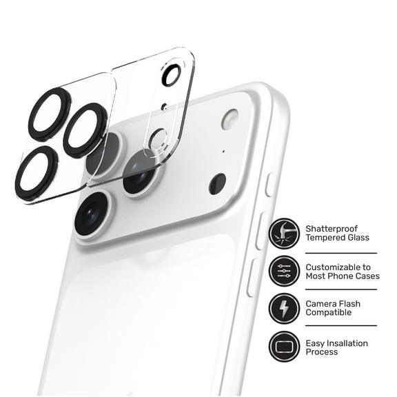 DuraGlass Camera Glass Protector for iPhone 17 Pro Max