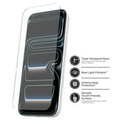 DuraGlass DefenseTech Glass Screen Protector with Blue Light Filtering for iPhone 17 Pro Max