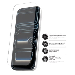DuraGlass DefenseTech Glass Screen Protector with Blue Light Filtering for iPhone 17 Pro