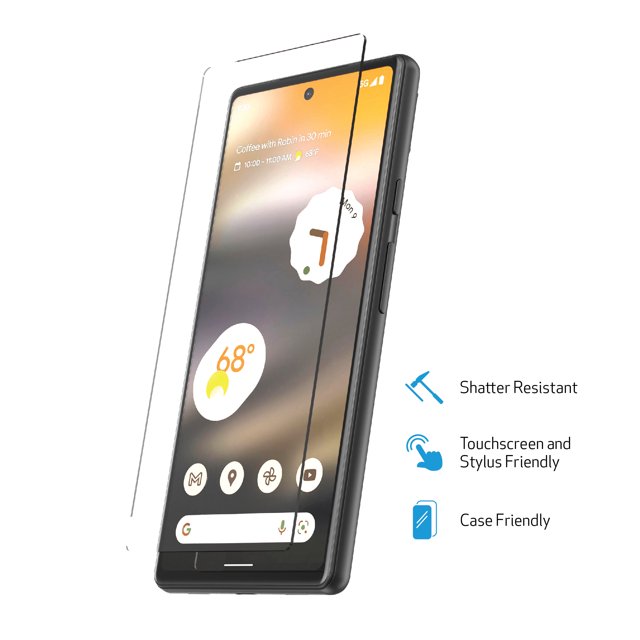 DuraGlass Tempered Glass Screen Protector for Google Pixel 6a