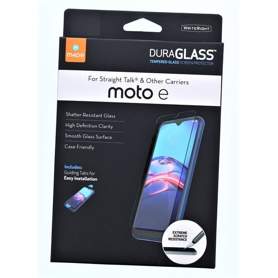 DuraGlass Tempered Glass Screen Protector for Moto e