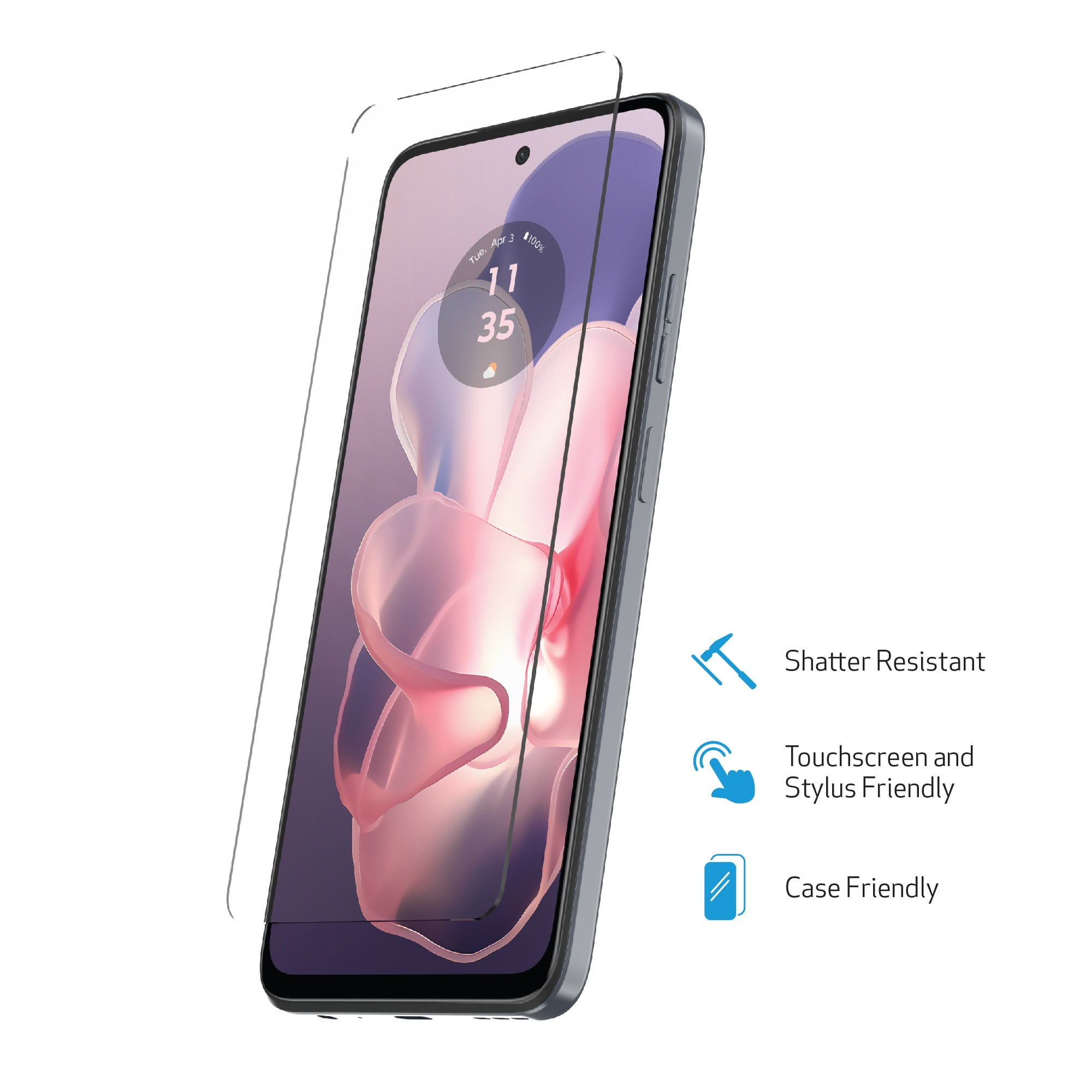 DuraGlass Tempered Glass Screen Protector for Motorola moto g POWER 5G (2024)