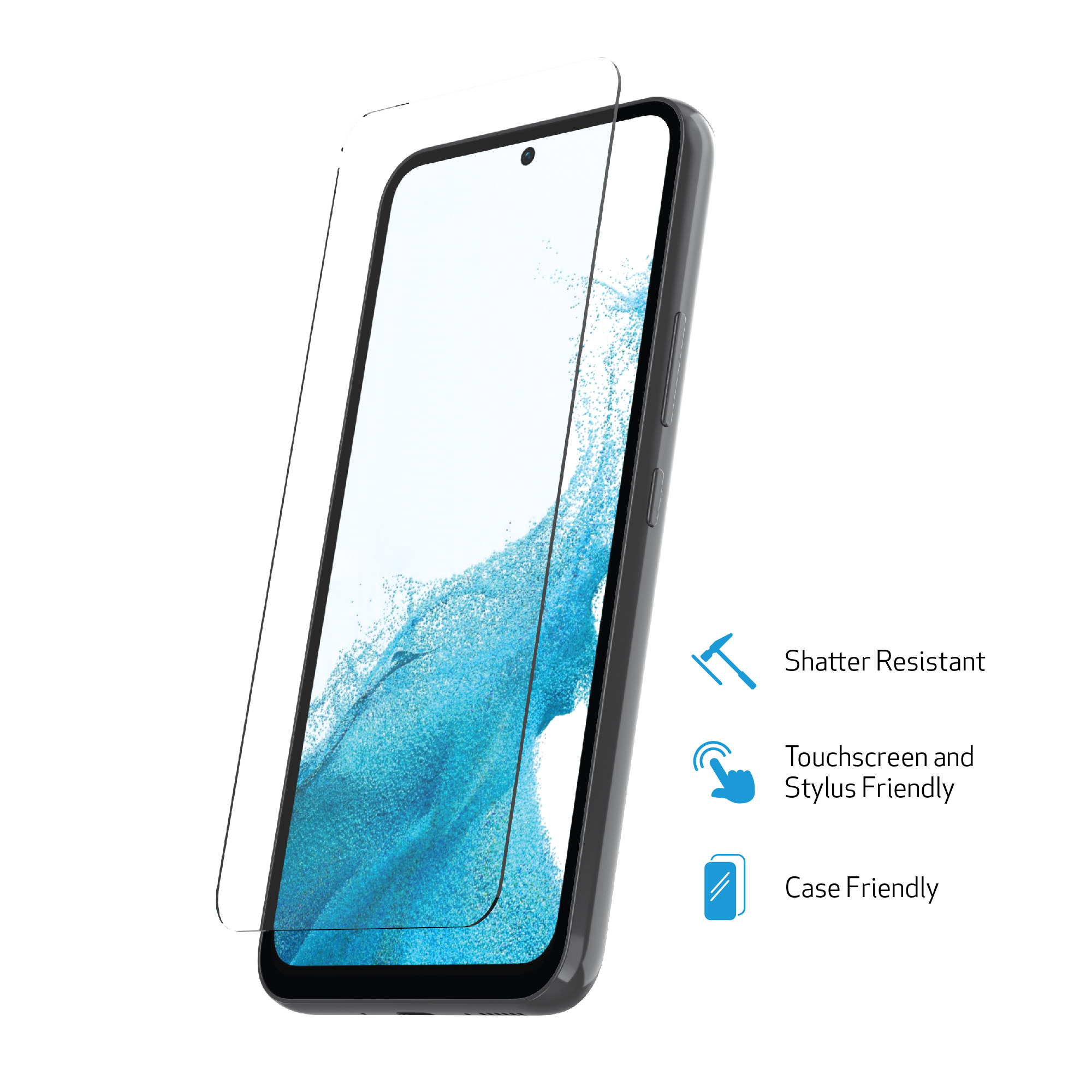 For Samsung Galaxy A10e SuperGuardZ Tempered Glass Screen Protector, 9H, AntiScratch, Anti