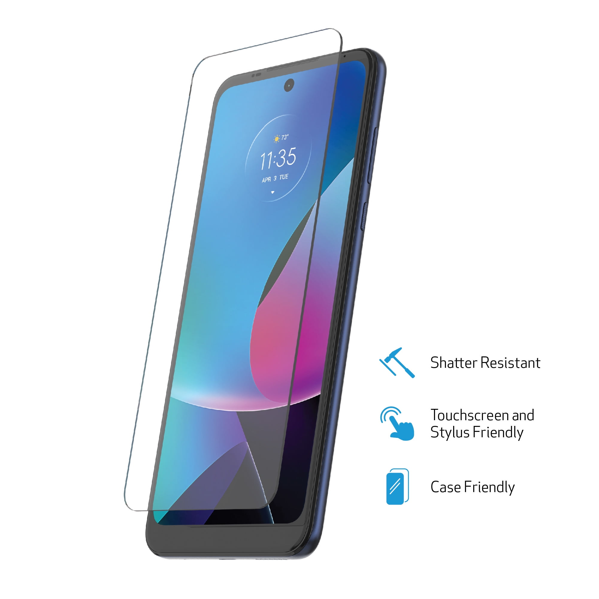 Kziwii 3 Pezzi Pellicola Vetro Temperato per Motorola Moto G8 PLUS, Pellicola Protettiva Protezione Schermo Ultra Trasparente, Anti Graffio, Anti-Impronte, Senza Bolle, Durezza 9H
