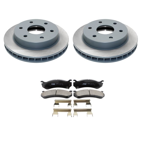 DuraGo Front Rotors TRW Pro Ceramic Brake Disc Pad Kit For Chevy Tahoe V8 4WD 00
