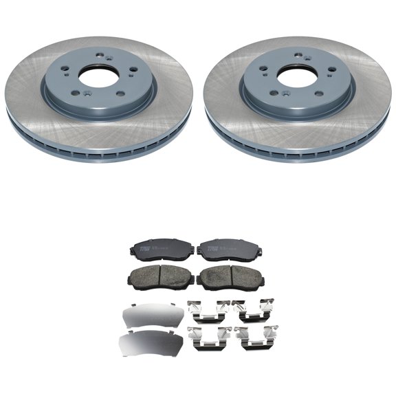 DuraGo Front Rotors TRW Pro Ceramic Disc Brake Pad Kit For Accord Crosstour CR-V