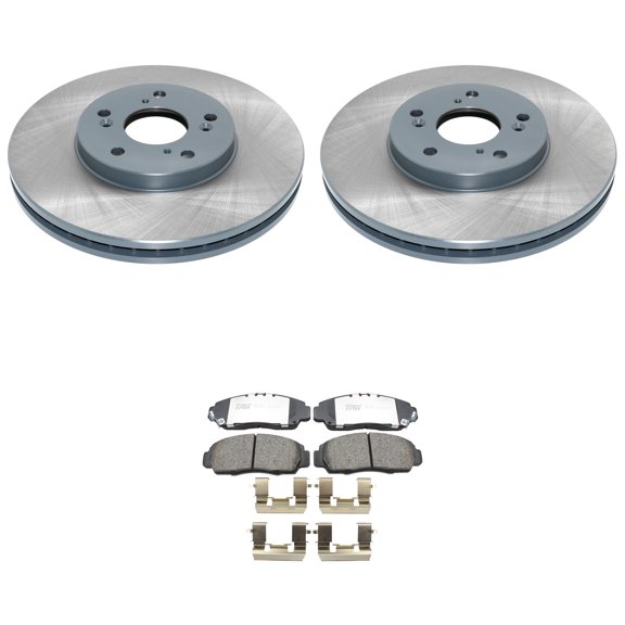 DuraGo Front Rotors TRW Pro Ceramic Disc Brake Pads Kit For Accord CL TL TSX Gas