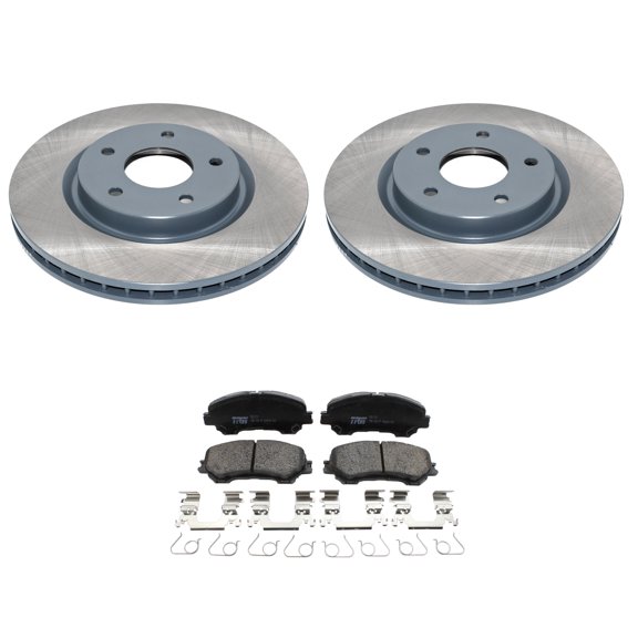 DuraGo Front Rotors TRW Pro Ceramic Disc Brake Pads Kit For Nissan Rogue Sport