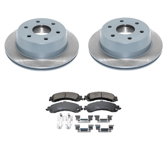 DuraGo Rear Rotors TRW Pro Ceramic Disc Brake Pad Kit For Silverado 1500 4WD RWD