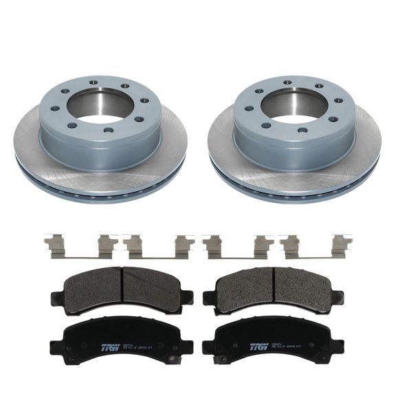 DuraGo Rear Rotors TRW Pro Metallic Disc Brake Pads Kit For Express Savana 2500
