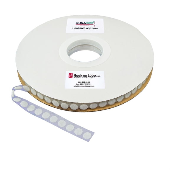 DuraGrip® Brand - 1/2" White Hook Coins