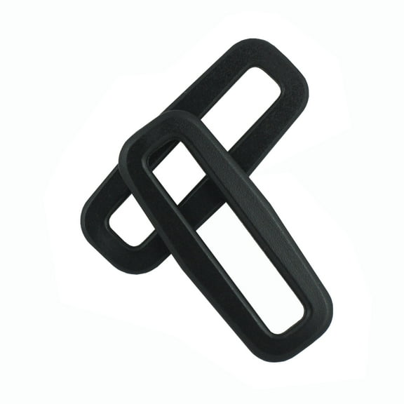 DuraGrip® Brand - 1.5" Black Rectangular Plastic Rings