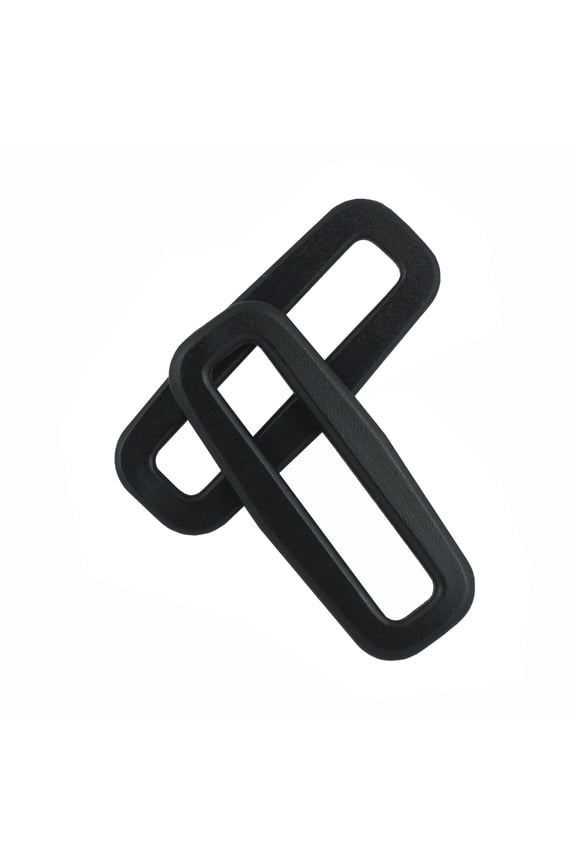 ® Brand - 1.5" Black Rectangular Plastic Rings