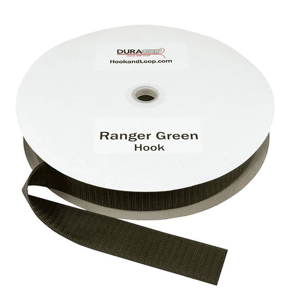 DuraGrip® Brand - 1.5" Ranger Green Hook Sew-On