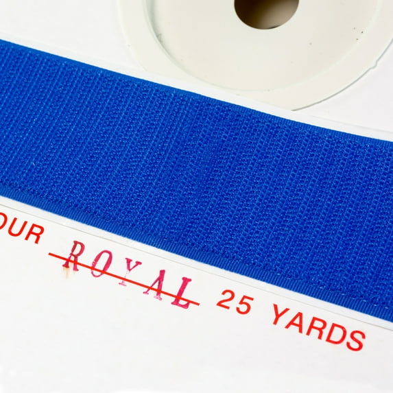 DuraGrip® Brand - 1.5" Royal Blue Hook Peel & Stick - Rubber