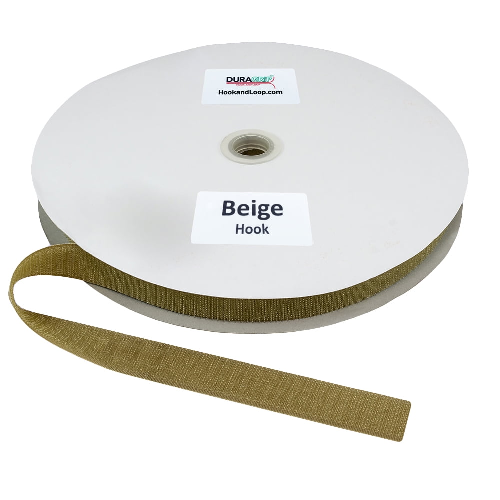 DuraGrip® Brand - 1" Beige Hook Sew-On