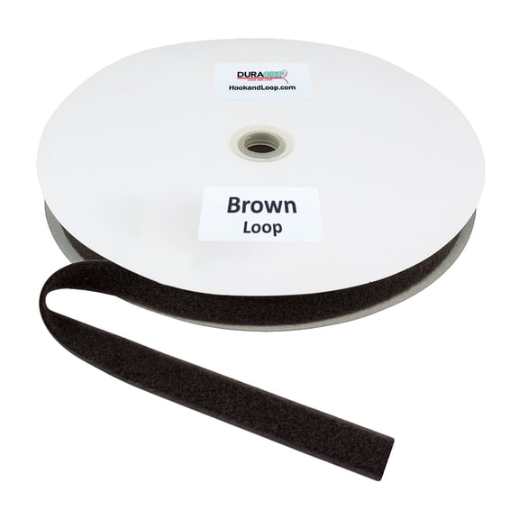 DuraGrip® Brand - 1" Brown Loop Sew-On