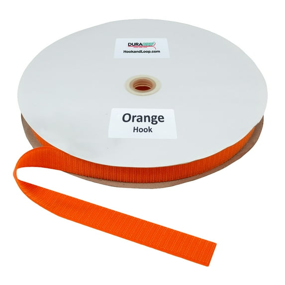 DuraGrip® Brand - 1" Orange Hook Sew-On