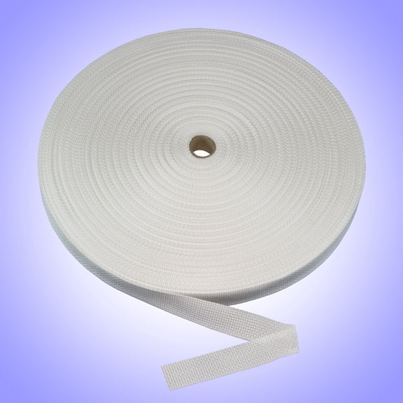 DuraGrip® Brand - 1" White Lightweight Polypropylene Webbing