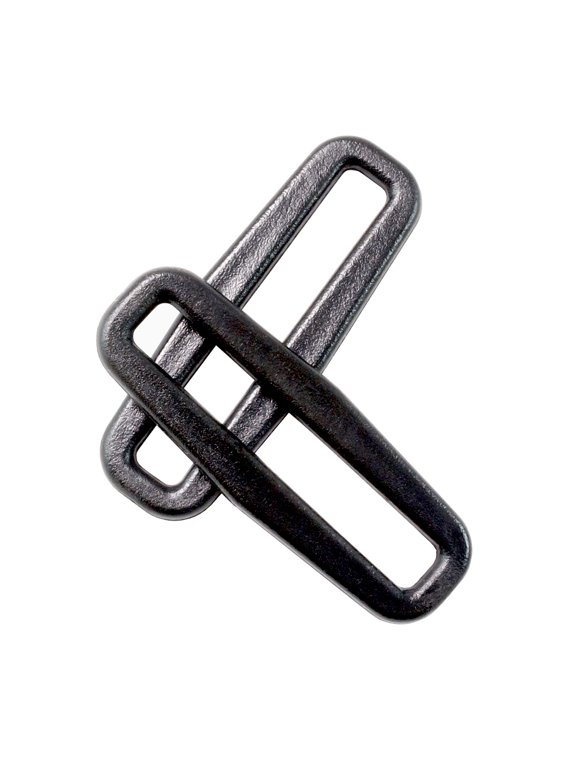® Brand - 2" Black Rectangular Plastic Rings