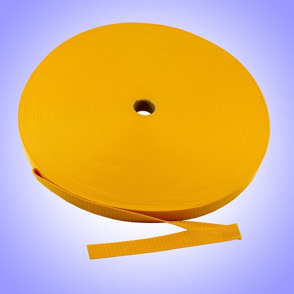 DuraGrip® Brand - 3/4" Gold Lightweight Polypropylene Webbing