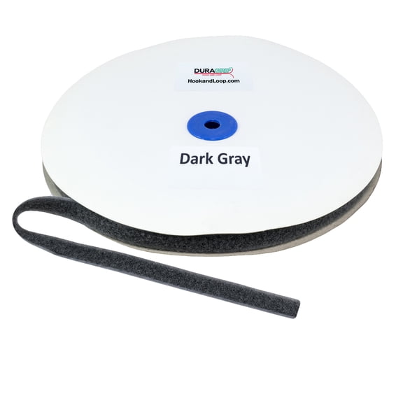 DuraGrip® Brand - 5/8" Dark Gray Loop Sew-On