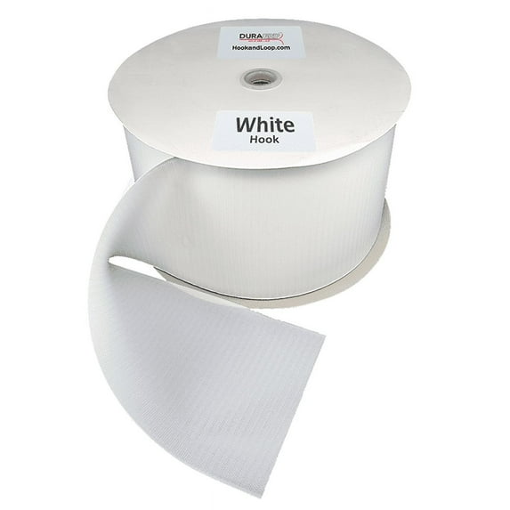 DuraGrip® Brand - 6" White Hook Sew-On