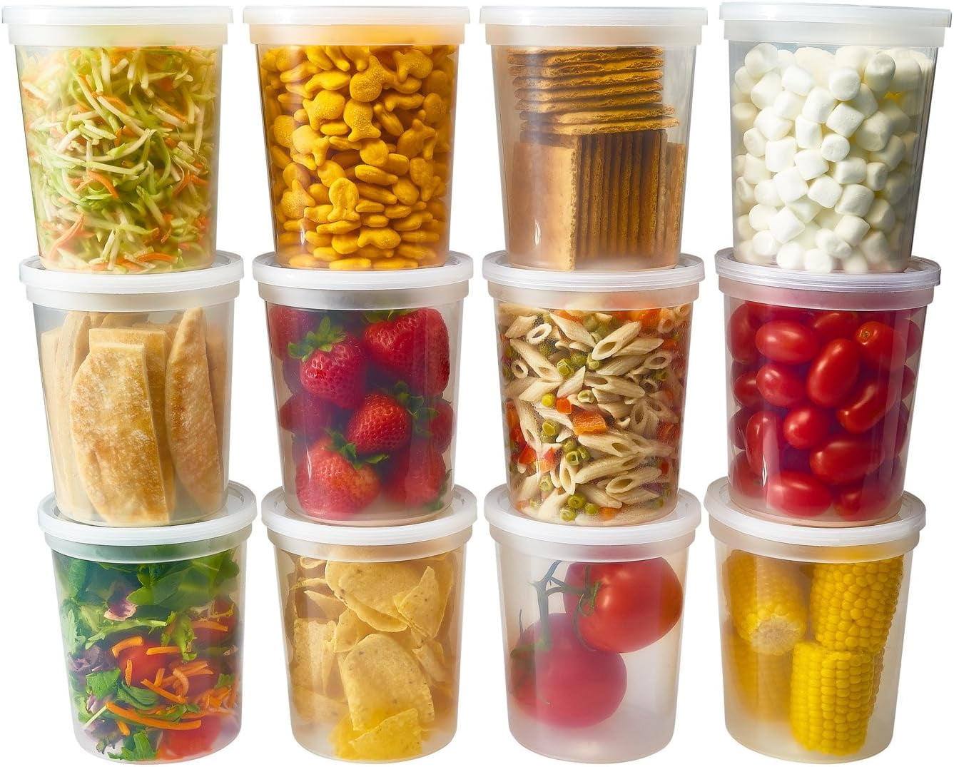 DuraHome Deli-Behälter 30 Sets – 680 Ml, BPA-frei, Mikrowellen- & Gefriergeeignet, Auslaufsicher