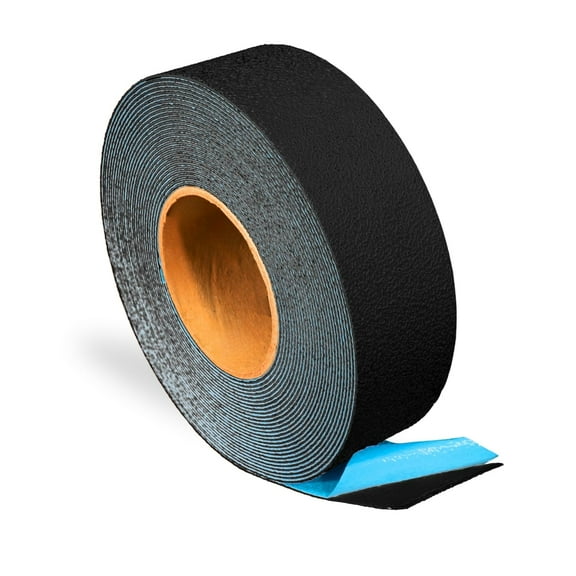 DuraMark RPT-750 Black Reflective Pavement Marking Tape – BASt Certified Slip Resistant Premium Durability Outdoor Heavy-Duty Rubber Base (2 Inch x 18 Ft)