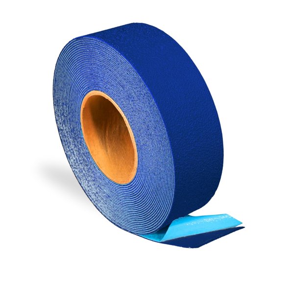 DuraMark RPT-750 Blue Reflective Pavement Marking Tape – BASt Certified Slip Resistant Premium Durability Outdoor Heavy-Duty Rubber Base (3 Inch x 18 Ft)