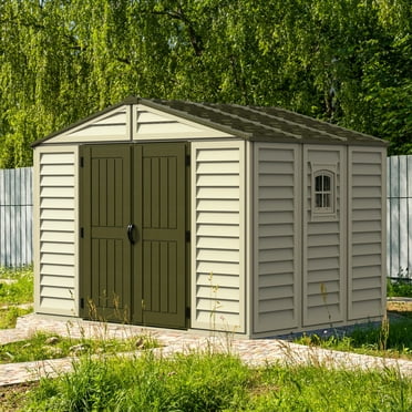 DuraMax 10.5 ft x 8ft Woodbridge Plus Shed w/ Foundation Kit & Window