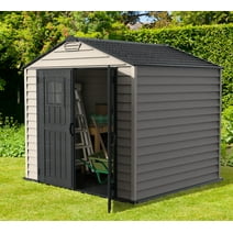 DuraMax 7ft x 7ft StoreMax Plus Vinyl Shed with Molded Floor