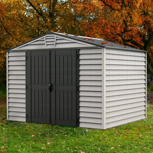 DuraMax StoreMax Plus 10.5x8 Ft with Molded Floor Outdoor Storage Shed ...