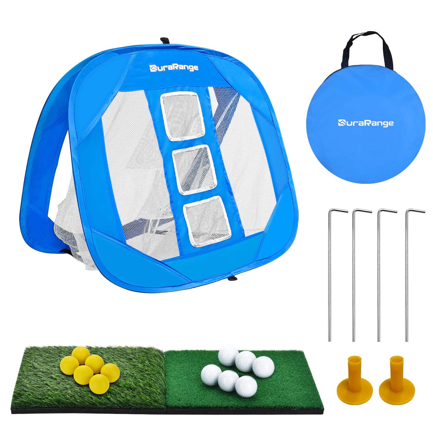 DuraRange Foldable Golf Chipping Net Set Ultimate Target Training