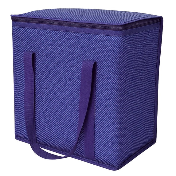 DuraSack Reusable Insulated Food Delivery Bag, Medium, 5 Gallon Capacity, 13"L x 7"W x 13"H, Blue