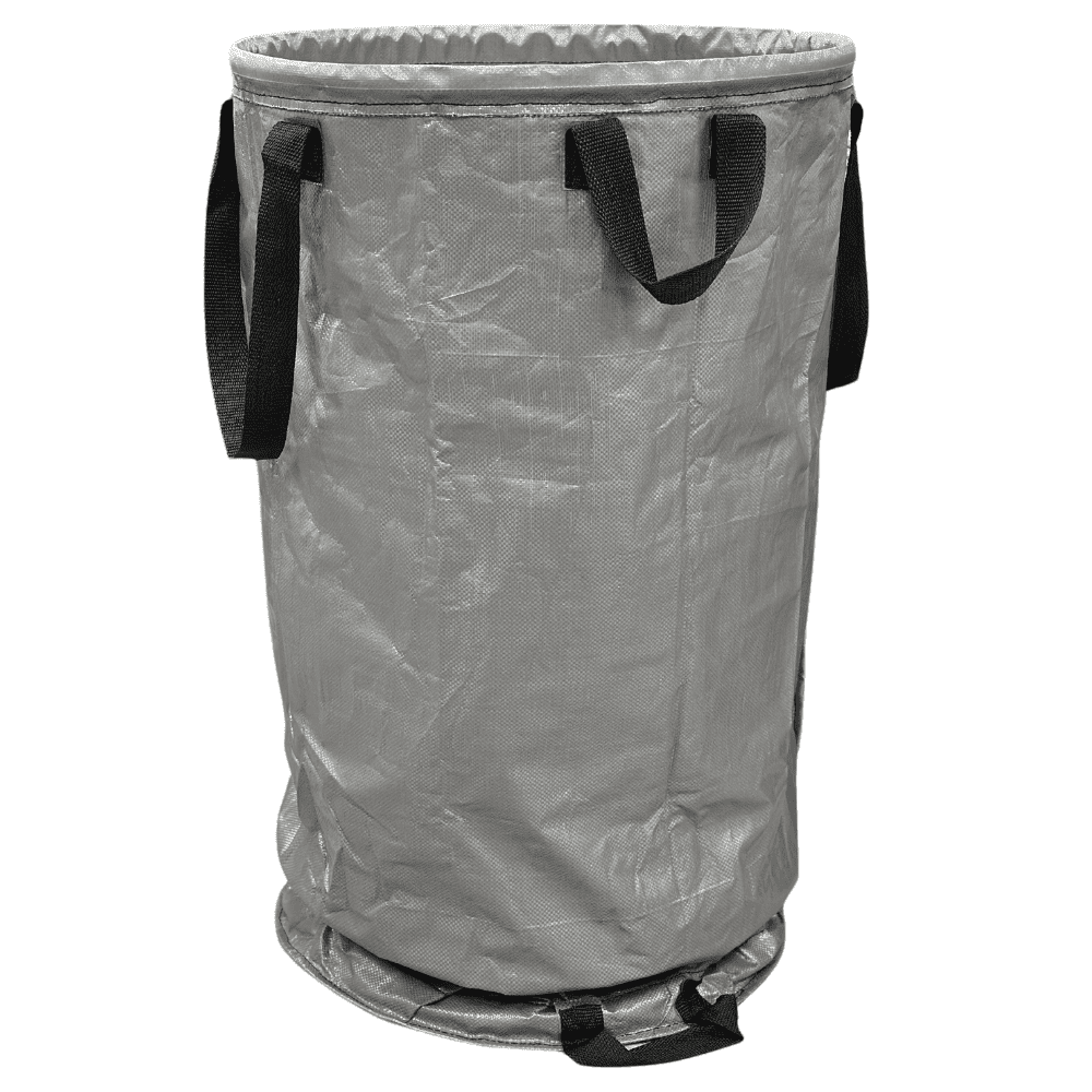 DuraSack Valet Trash Pickup Bag, 80 Gallon Capacity, 24"L x 24"W x 41"H, Gray
