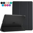 thumbnail image 1 of DuraSafe Case for iPad 9.7 inch 5 / 6 Gen 2017 / 2018 [ A1893 A1954 A1822 A1823 ] Tri Fold Smart Cover with Translucent Back, Auto Sleep/Wake - Black, 1 of 11