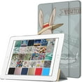 thumbnail image 1 of DuraSafe Cases For New iPad 10.2 8th & 7th Gen(Latest Model 2020/2019) Slimline Series Lightweight Protective Cover with Dual Angle Stand & Clear PC Back Shell - Bunny Hat, 1 of 5