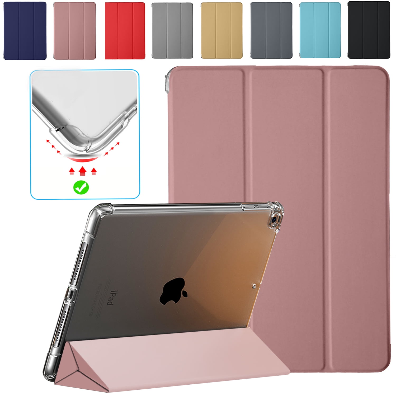 Fancity Custodia Protettiva per iPad Mini 5/4/3/2, Smart Auto Wake/Sleep in Pelle PU con Supporto, Slot per Carte e Portapenne per iPad Mini 7.9 Pollici