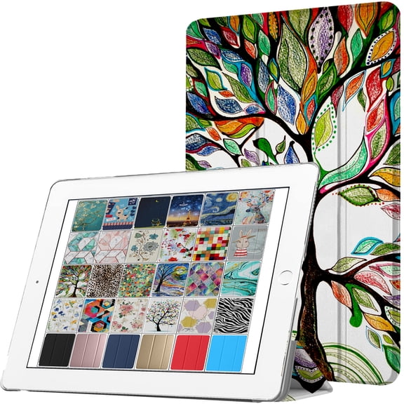 DuraSafe Cases For iPad Mini 5th Gen 2019 - 7.9 Slimline Series Lightweight Protective Cover with Dual Angle Stand & Clear PC Back Shell - Olivia Tree