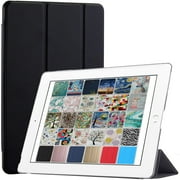 DuraSafe Cases For iPad PRO 12.9 Inch 1st Generation 2015 Slimline Series Lightweight Protective Cover with Dual Angle Stand & Froasted PC Back Shell - Black