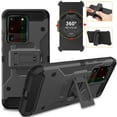 thumbnail image 1 of DuraSafe Cases Samsung Galaxy S20 Ultra 6.9" 2020 SM-G988B/DS Heavy Duty Military Print Belt Clip Rugged Cover - Dark Gray (with Holster), 1 of 5