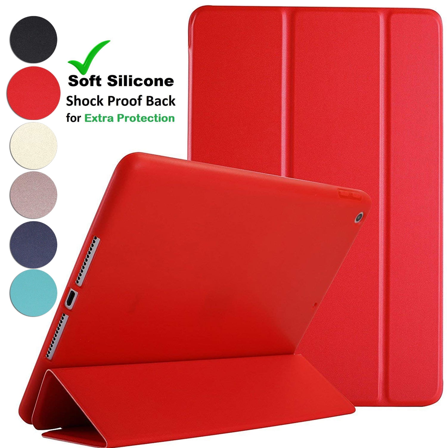 DuraSafe Cases Tri Fold Soft Back Cover for iPad Mini 3/2/1 -7.9 Inches ...