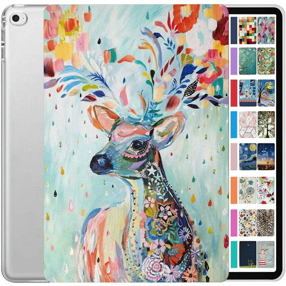 DuraSafe Cases for iPad 7.9 Inch Mini 4 Generation 2015 [ Mini 4th Gen ] A1538 A1550 Printed Slim Hard Shell Protective Stand Cover - Deer Print