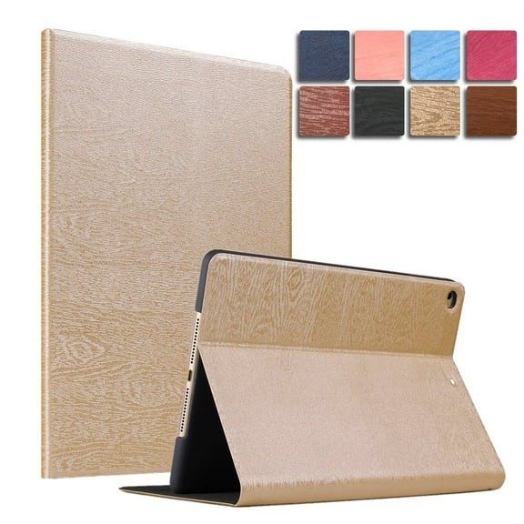 DuraSafe Cases for iPad Mini 4 2015-7.9" A1538 A1550 Tree Texture Folio Smart Cover with Protective Sleek & Classic Design - Gold