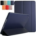 thumbnail image 1 of DuraSafe Cases for iPad PRO 9.7" 2016 A1673 A1674 A1675 Smart Tri Fold Lightweight Cover with Soft Silicone Back - Navy Blue, 1 of 7